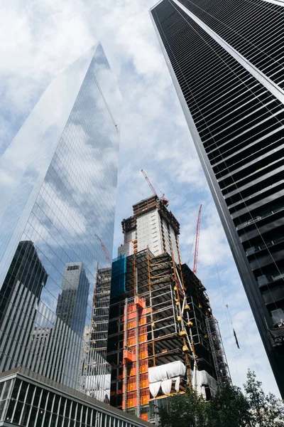Bir New York gökdelen İnşaat