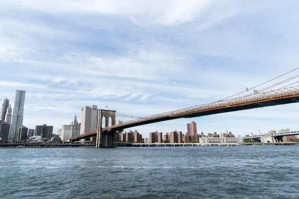Brooklyn híd New Yorkban. — Stock Fotó