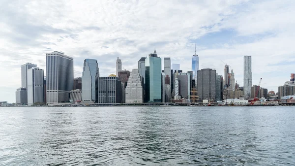Downtown New York-i Hudson felett rive — Stock Fotó