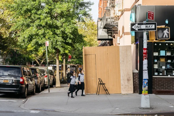 Judiska barn i den judiska distriktet i New York. — Stockfoto