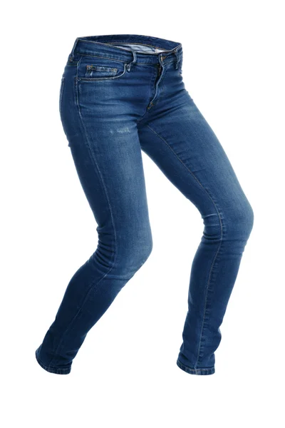 Жіночі блакитні джинси — стокове фото