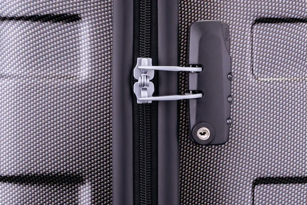 Combination lock on suitcase — Stock Photo, Image