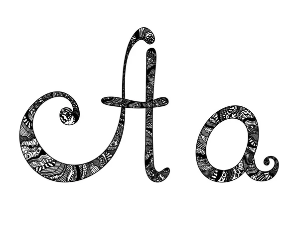 Vector Font, Artistic Lettering Typographic Illustration