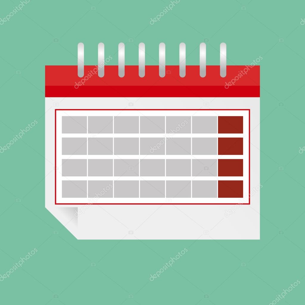 Vector Colorful Calendar