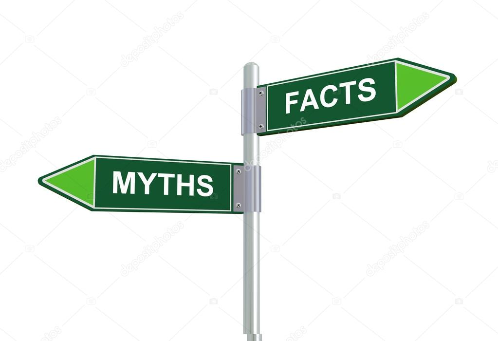 3d facts and myths road signpost