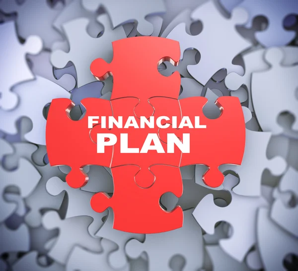 3D puzzle parçaları - finansal plan