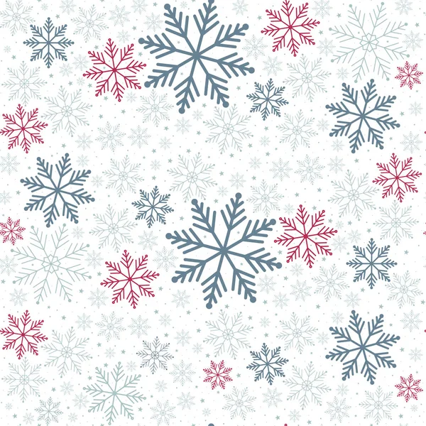 Seamless Pattern Snowflakes Christmas Background — Stock Photo, Image