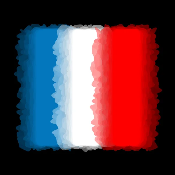 フランス、フランスの国旗の旗 — ストックベクタ