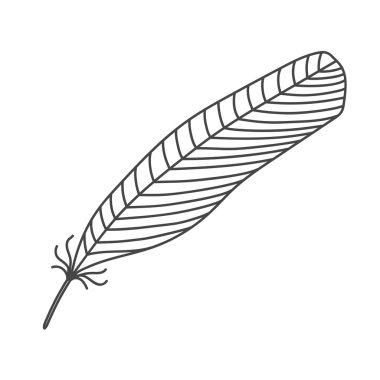 Kara el çekilmiş tüy