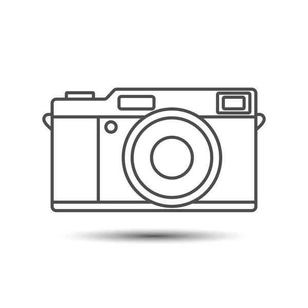 Icono de cámara retro vintage — Vector de stock