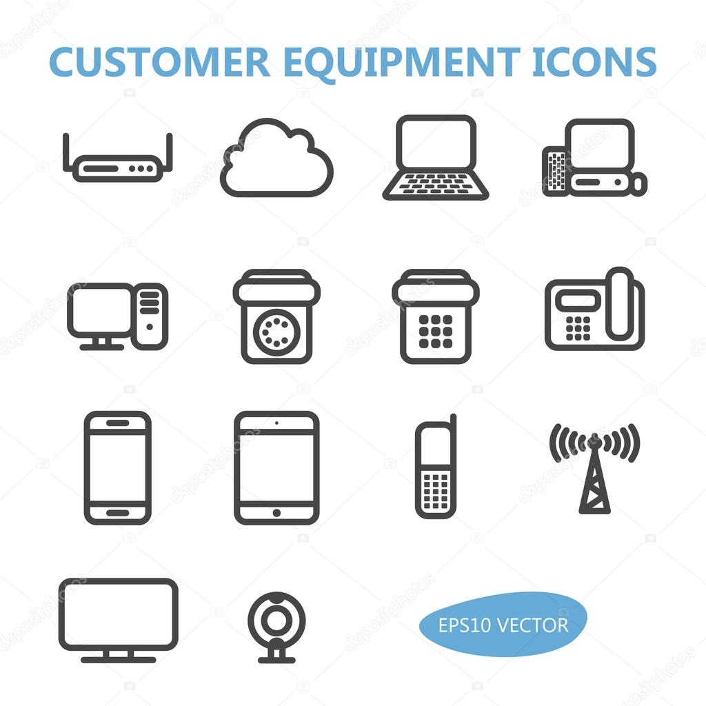 Communication Equipment Icons