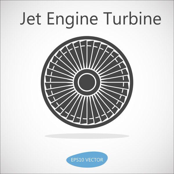 Jet Engine Turbine Front View