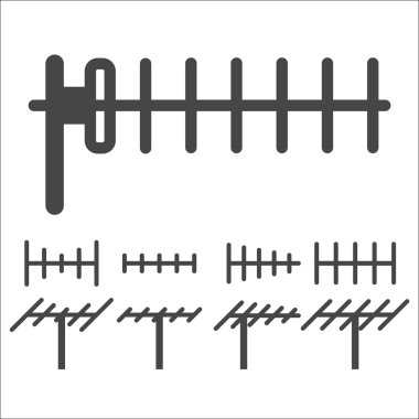 Televizyon anteni Icon set