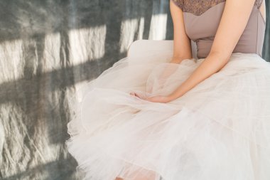 Güzel bale dansçısı portret