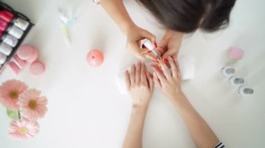 Salon kadın oje Kaldır ile doku yeni manikür çivi
