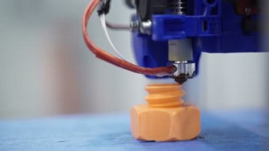 3D baskı parça beyaz. 3D yazdırma ayrıntı