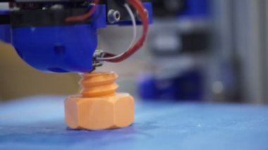 3D baskı parça beyaz. 3D yazdırma ayrıntı