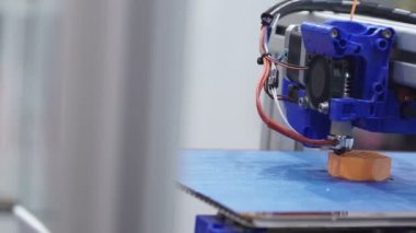 3D baskı parça beyaz. 3D yazdırma ayrıntı