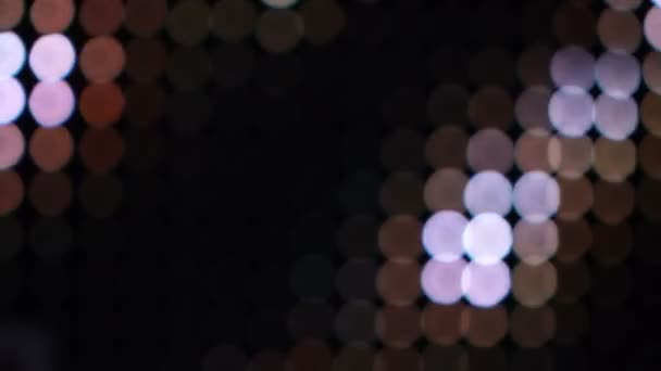 Fundo abstrato círculos bokeh azul para fundo de Natal — Vídeo de Stock