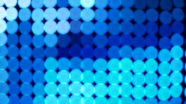 Abstrakter Hintergrund blaue Bokeh-Kreise für Weihnachten Hintergrund — Stockvideo