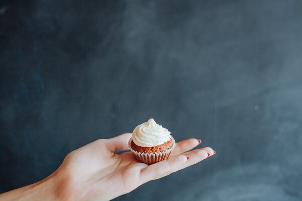 Birthday Cupcake with a sparkler