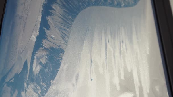 Amprente de mână în gheață — Videoclip de stoc
