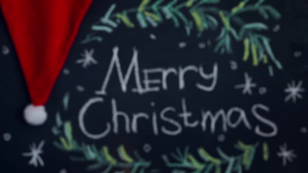 Lavagna sfondo per la celebrazione Buon Natale — Video Stock