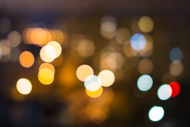 bulanık şehir ışıkları