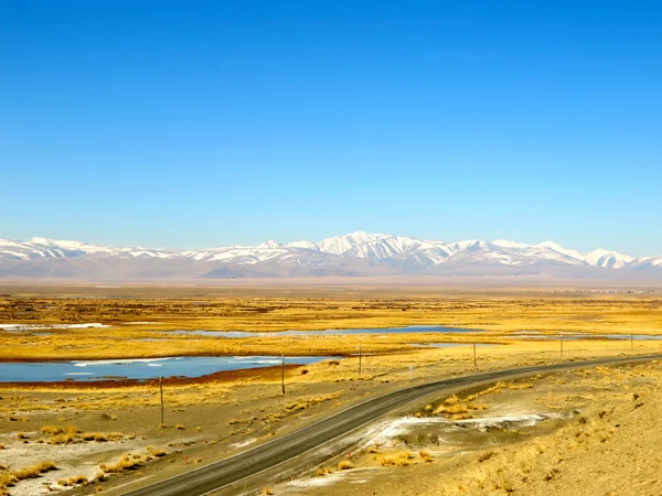 Chuysky yolu - Moğolistan giden yol — Stok fotoğraf