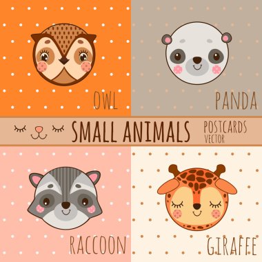 Yüz hayvanlar, çizgi film başları kümesi