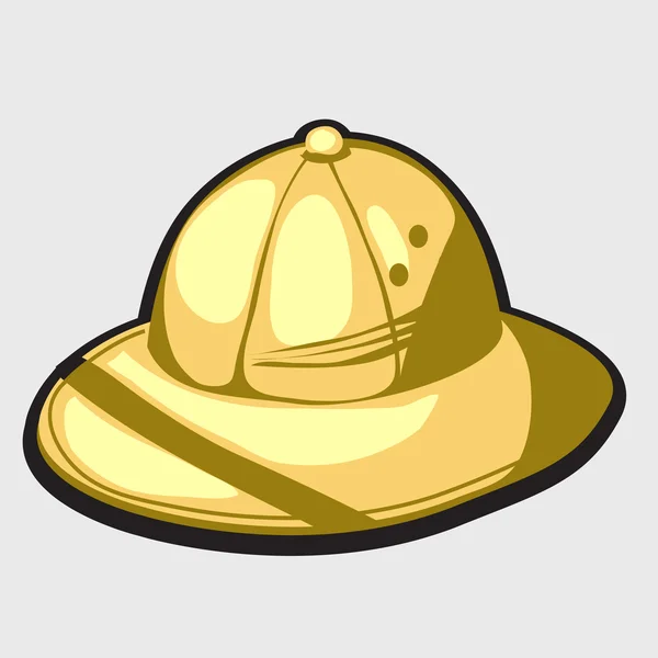 Желтая шляпа африканского охотника — стоковый вектор