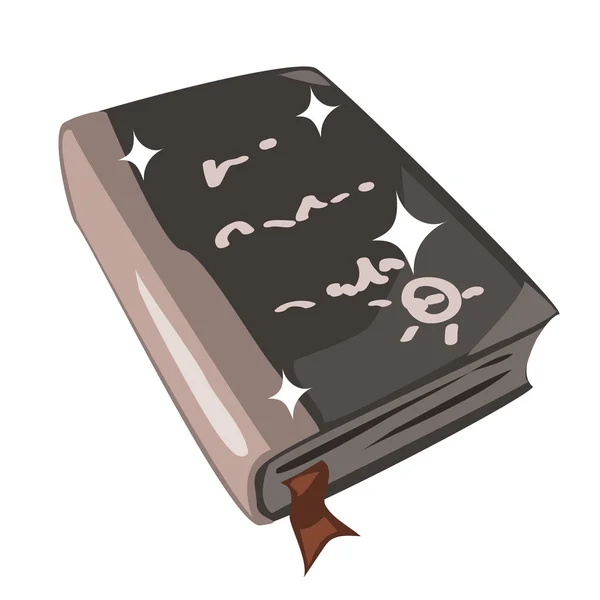 Antigo livro de feitiços mágicos. Ícone em estilo cartoon — Vetor de Stock