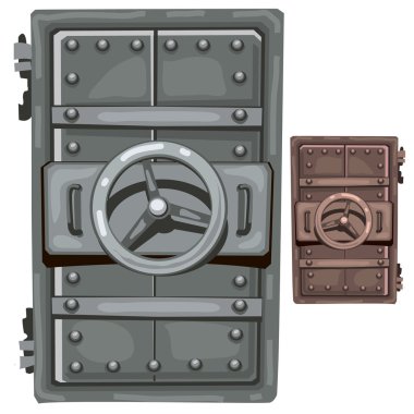 Bunker çelik açık kapı