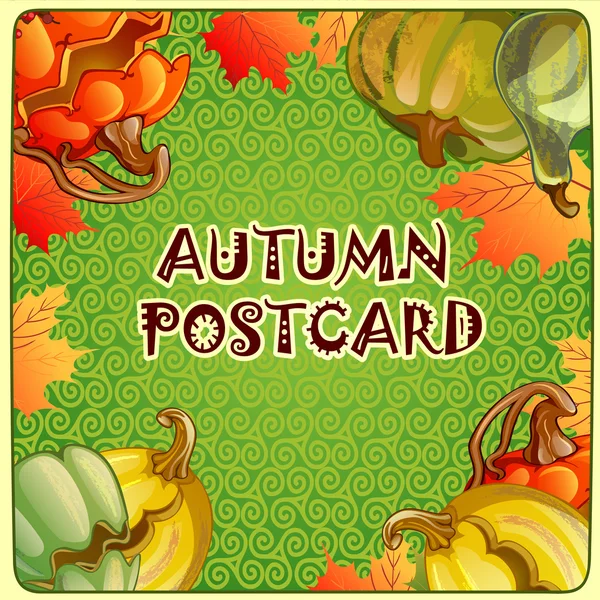 Fondo de otoño para un póster u otra postal — Vector de stock