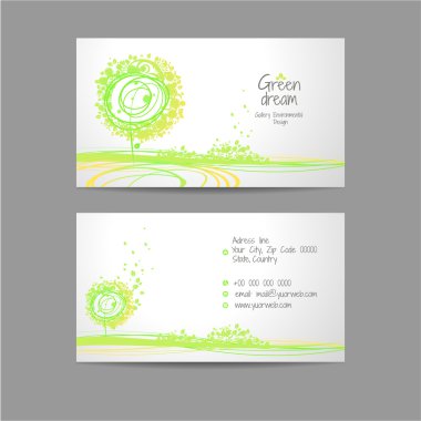 Yeşil dising süsleme kartı ile kutsal kişilerin resmi rehber