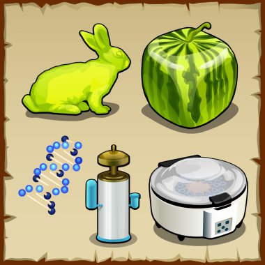 Genetik, farklı simgeler Dna Kimya Bilimi