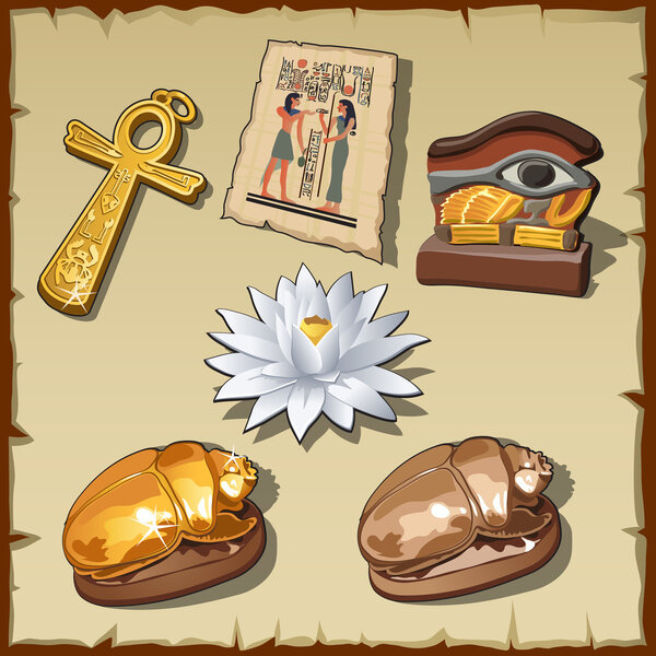 Древние египетские символы и украшения
