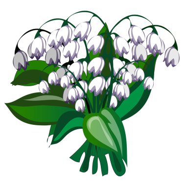 Narin buket beyaz çan çiçek