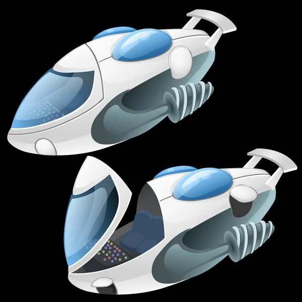 Scooter submarino, ilustración vectorial — Vector de stock