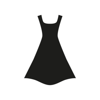 Siyah elbise vektör