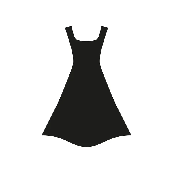 Vestido negro vector — Vector de stock