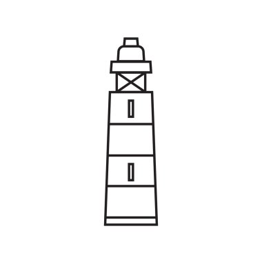 Deniz feneri simge vektör