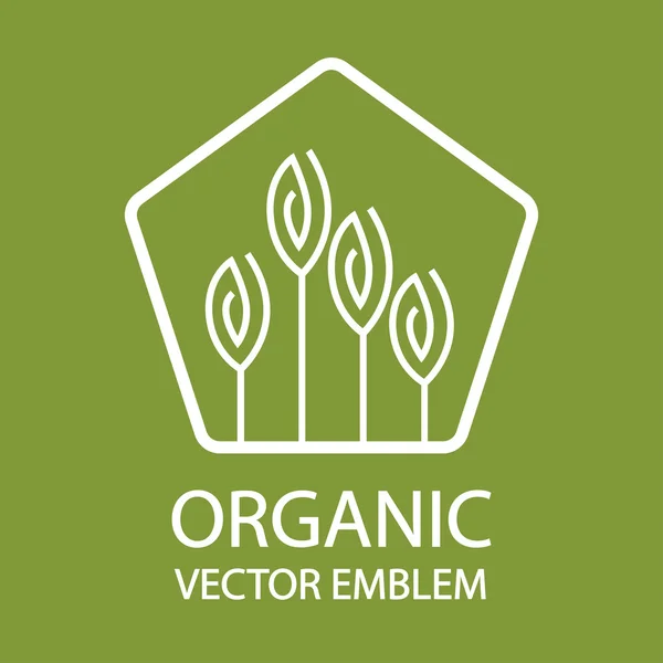 Ekologiska logo vector — Stock vektor