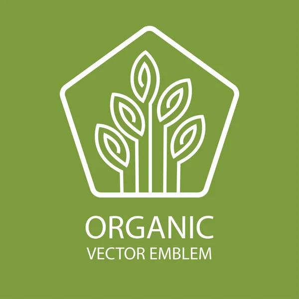 Vettore logo organico — Vettoriale Stock