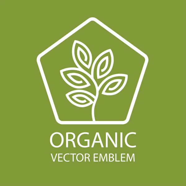 Vetor logotipo orgânico —  Vetores de Stock