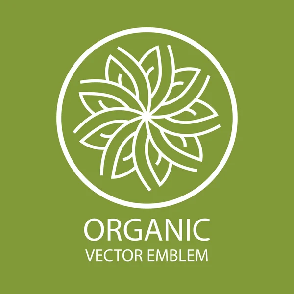 Organik logo vektör