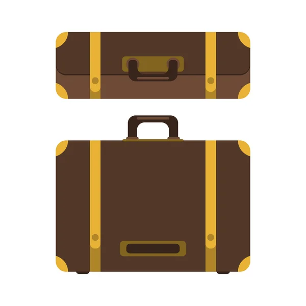 Koffer-Ikone. — Stockvektor