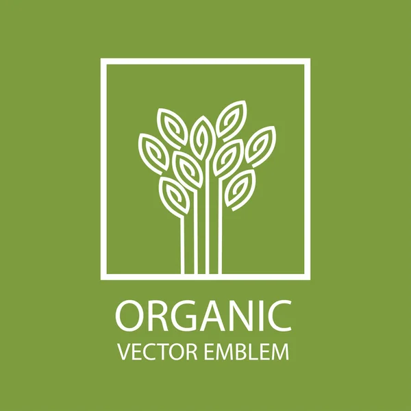 Idéia de design de logotipo de agricultura biológica . —  Vetores de Stock