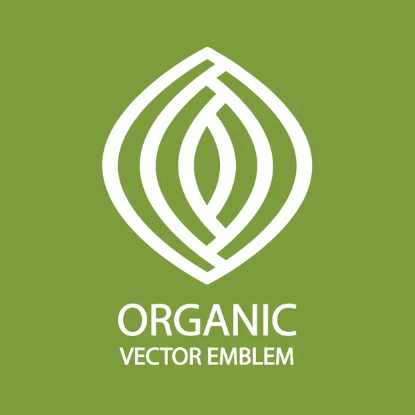 Organik tarım logo tasarım fikri.