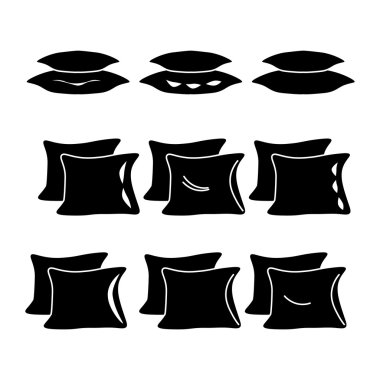 Yastık simge vektör